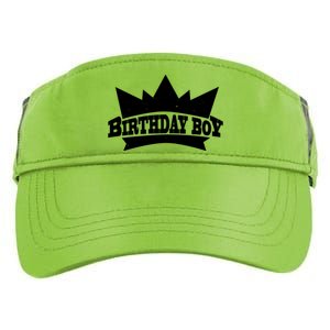 Birthday Boy Crown Classic Logo Adult Drive Performance Visor