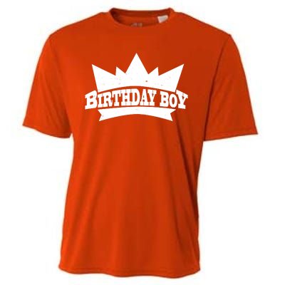 Birthday Boy Crown Classic Logo Cooling Performance Crew T-Shirt