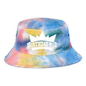 Birthday Boy Crown Classic Logo Tie Dye Newport Bucket Hat