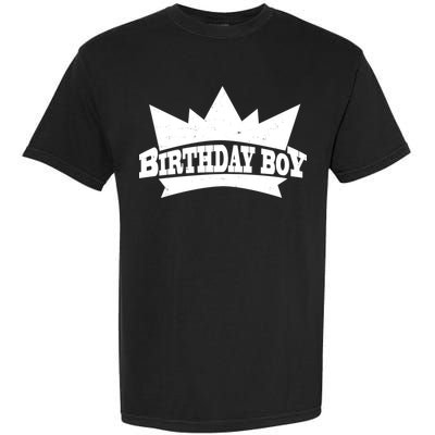 Birthday Boy Crown Classic Logo Garment-Dyed Heavyweight T-Shirt