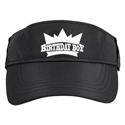 Birthday Boy Crown Classic Logo Adult Drive Performance Visor
