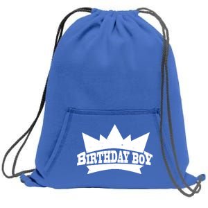 Birthday Boy Crown Classic Logo Sweatshirt Cinch Pack Bag