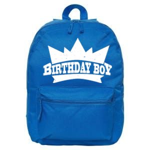 Birthday Boy Crown Classic Logo 16 in Basic Backpack