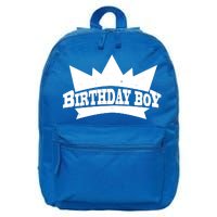 Birthday Boy Crown Classic Logo 16 in Basic Backpack