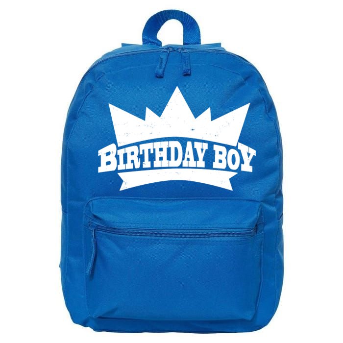 Birthday Boy Crown Classic Logo 16 in Basic Backpack