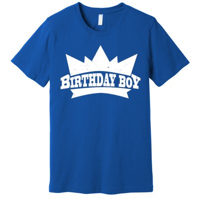 Birthday Boy Crown Classic Logo Premium T-Shirt