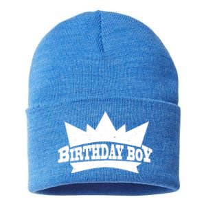 Birthday Boy Crown Classic Logo Sustainable Knit Beanie