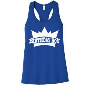 Birthday Boy Crown Classic Logo Women's Racerback Tank