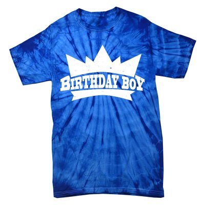 Birthday Boy Crown Classic Logo Tie-Dye T-Shirt