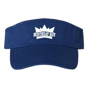 Birthday Boy Crown Classic Logo Valucap Bio-Washed Visor