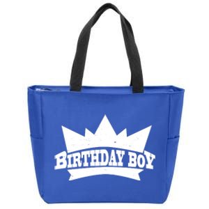 Birthday Boy Crown Classic Logo Zip Tote Bag