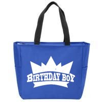 Birthday Boy Crown Classic Logo Zip Tote Bag