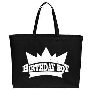 Birthday Boy Crown Classic Logo Cotton Canvas Jumbo Tote