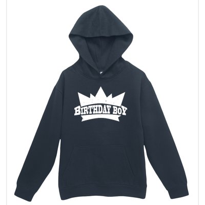 Birthday Boy Crown Classic Logo Urban Pullover Hoodie