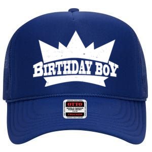 Birthday Boy Crown Classic Logo High Crown Mesh Back Trucker Hat