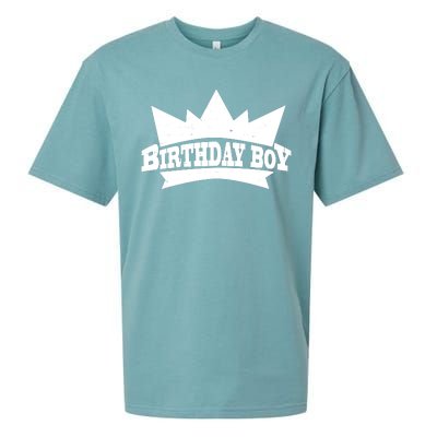 Birthday Boy Crown Classic Logo Sueded Cloud Jersey T-Shirt