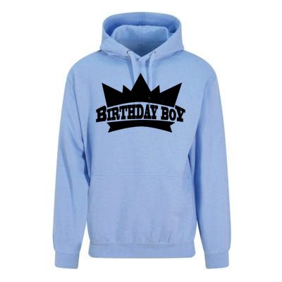 Birthday Boy Crown Classic Logo Unisex Surf Hoodie