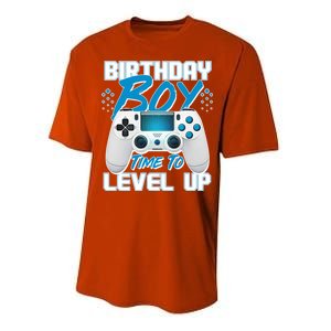 Birthday Boy Time To Level Up Video Gamer Performance Sprint T-Shirt