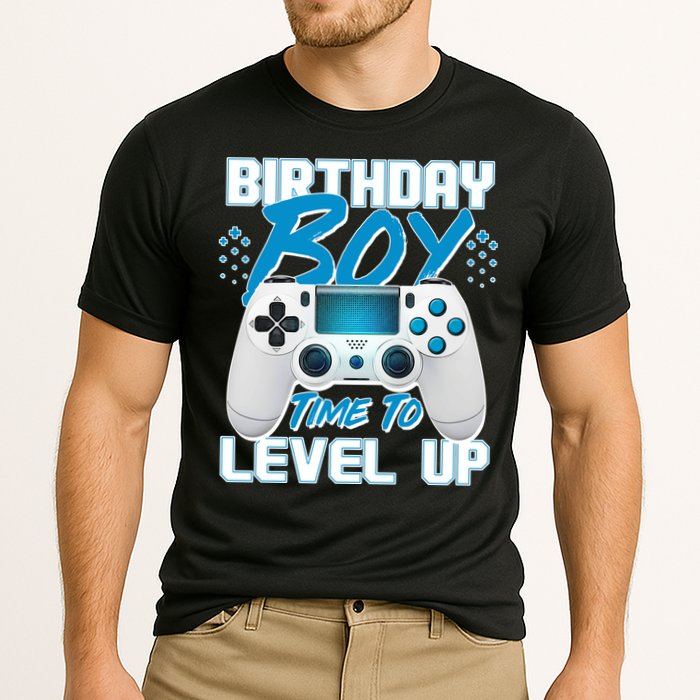 Birthday Boy Time To Level Up Video Gamer Cooling Performance Crew T-Shirt