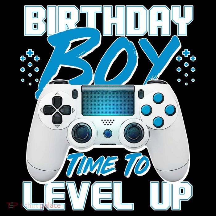 Birthday Boy Time To Level Up Video Gamer Tall T-Shirt