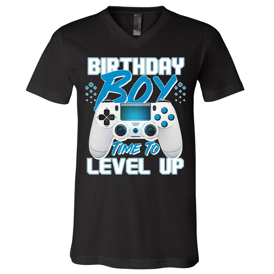Birthday Boy Time To Level Up Video Gamer V-Neck T-Shirt