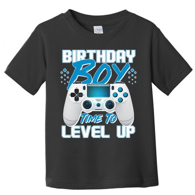 Birthday Boy Time To Level Up Video Gamer Toddler T-Shirt