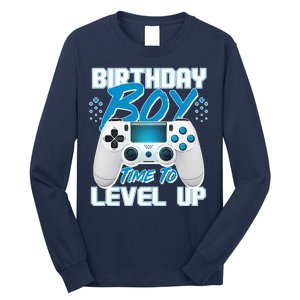 Birthday Boy Time To Level Up Video Gamer Long Sleeve Shirt