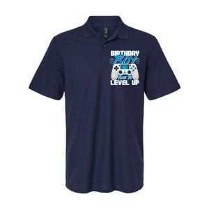 Birthday Boy Time To Level Up Video Gamer Softstyle Adult Sport Polo