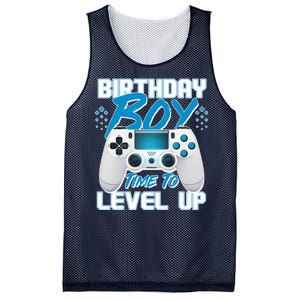 Birthday Boy Time To Level Up Video Gamer Mesh Reversible Basketball Jersey Tank