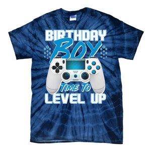 Birthday Boy Time To Level Up Video Gamer Tie-Dye T-Shirt