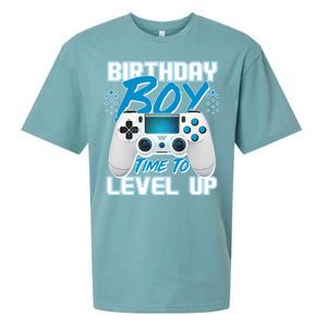 Birthday Boy Time To Level Up Video Gamer Sueded Cloud Jersey T-Shirt