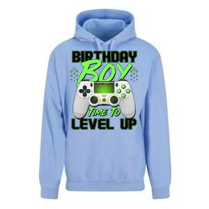 Birthday Boy Time To Level Up Video Gamer Unisex Surf Hoodie