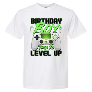 Birthday Boy Time To Level Up Video Gamer Garment-Dyed Heavyweight T-Shirt