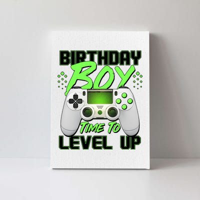 Birthday Boy Time To Level Up Video Gamer Canvas