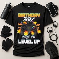 Birthday Boy Time to Level Up Video Gamer Cute Funny Cooling Performance Crew T-Shirt