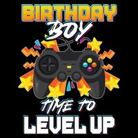 Birthday Boy Time to Level Up Video Gamer Cute Funny Bucket Hat