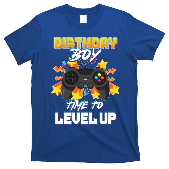 Birthday Boy Time to Level Up Video Gamer Cute Funny T-Shirt