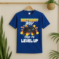 Birthday Boy Time to Level Up Video Gamer Cute Funny T-Shirt