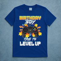 Birthday Boy Time to Level Up Video Gamer Cute Funny T-Shirt