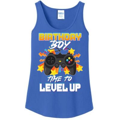 Birthday Boy Time to Level Up Video Gamer Cute Funny Ladies Essential Tank