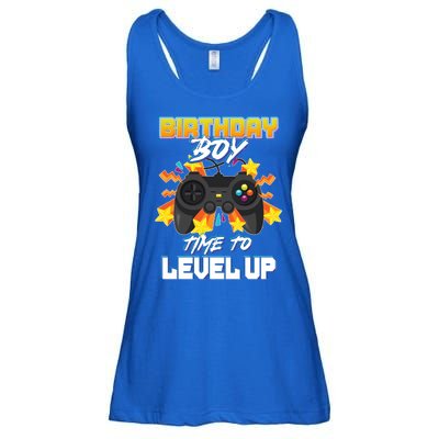 Birthday Boy Time to Level Up Video Gamer Cute Funny Ladies Essential Flowy Tank