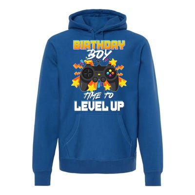 Birthday Boy Time to Level Up Video Gamer Cute Funny Premium Hoodie