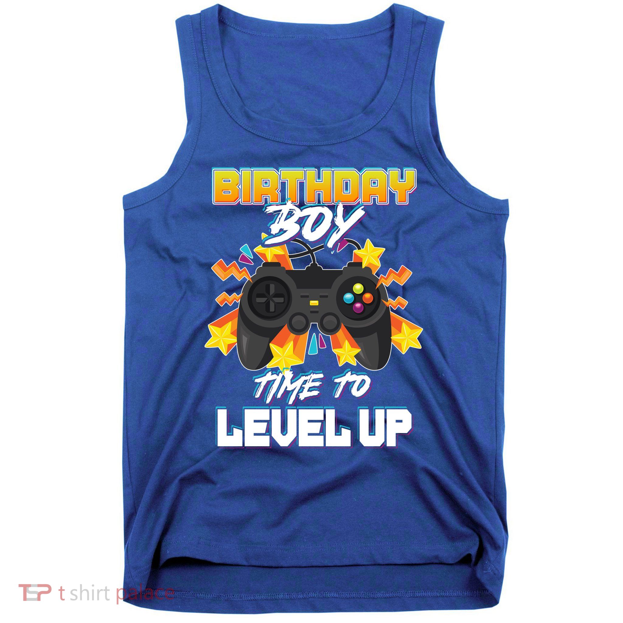Birthday Boy Time to Level Up Video Gamer Cute Funny Tank Top