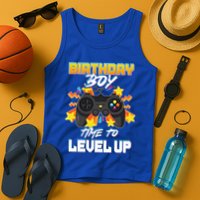 Birthday Boy Time to Level Up Video Gamer Cute Funny Tank Top