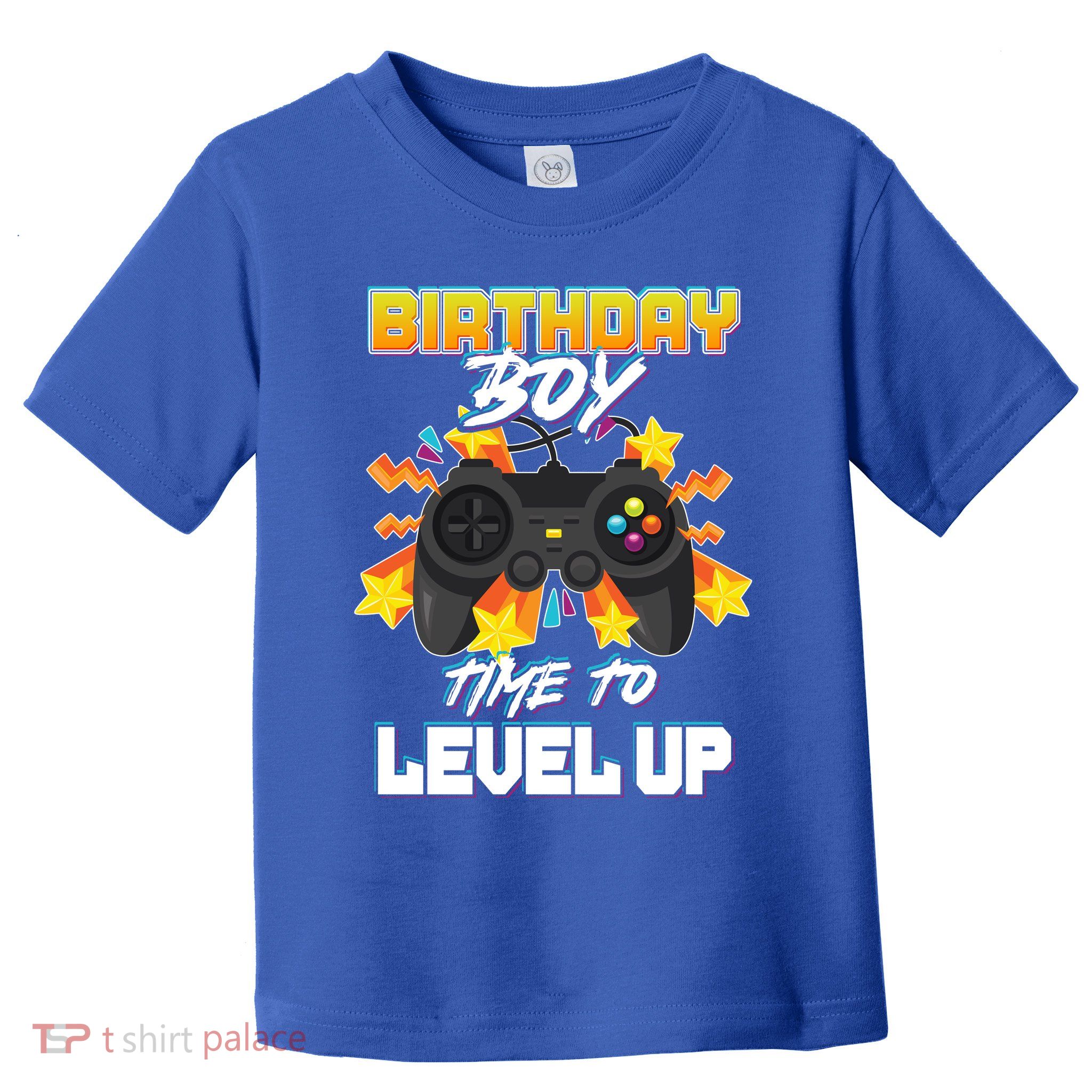 Birthday Boy Time to Level Up Video Gamer Cute Funny Toddler T-Shirt