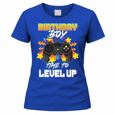 Birthday Boy Time to Level Up Video Gamer Cute Funny Women's T-Shirt