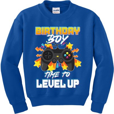 Birthday Boy Time to Level Up Video Gamer Cute Funny Kids Sweatshirt