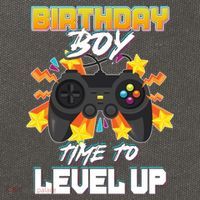 Birthday Boy Time to Level Up Video Gamer Cute Funny Cotton Canvas Backpack