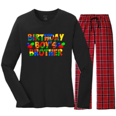 Birthday Boy's Brother Women's Long Sleeve Flannel Pajama Set 