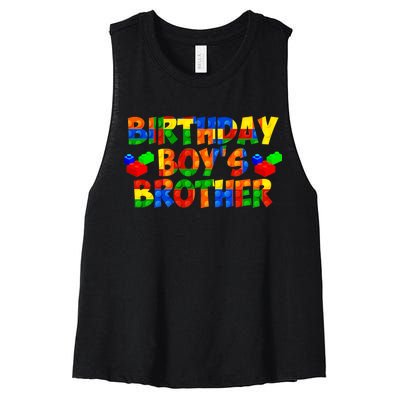 Birthday Boy's Brother Women's Racerback Cropped Tank